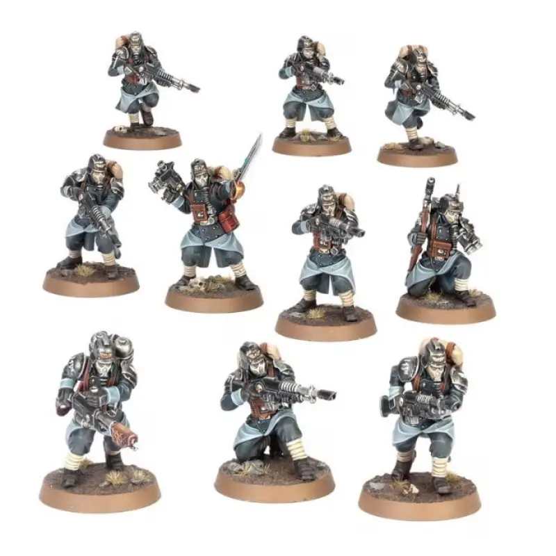 Krieg death korps astra militarum, extensi de joc warhammer 40000, games workshop, 130 piese, gri, model 47-80